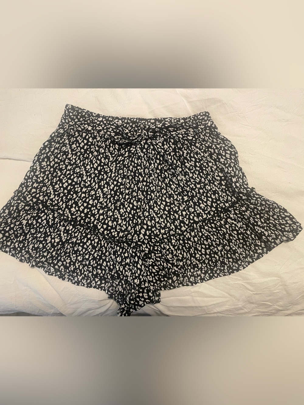 Kingston Black and White Printed Mini shorts